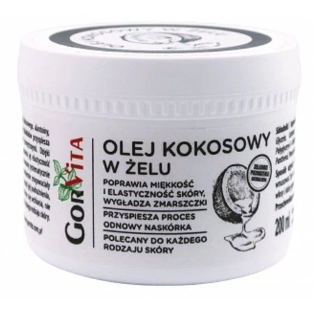 Gorvita − Olej kokosowy w żelu − 200 ml