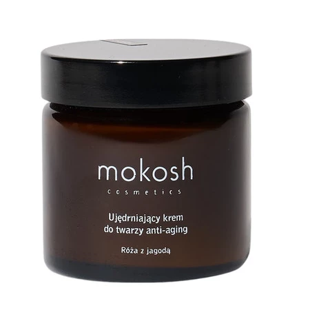 Mokosh - Ujędrniający krem do twarzy anti-aging. Róża z jagodą - 60 ml