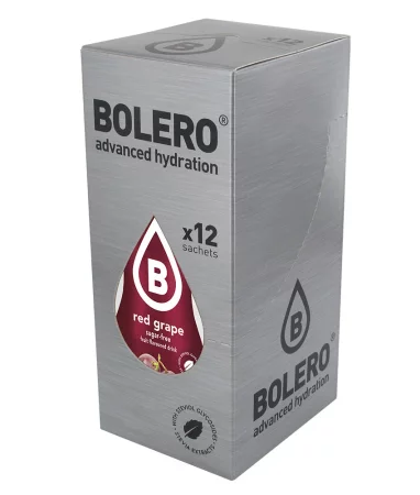 Zestaw Bolero Red Grape (Czerwone Winogrono) 12 szt. x 9 g napój w proszku bez cukru