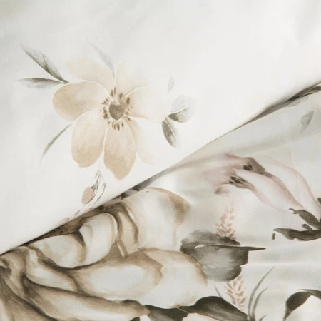 Komplet Pościeli Satynowej Spring 41 220 x 200 cm, Jasnokremowy