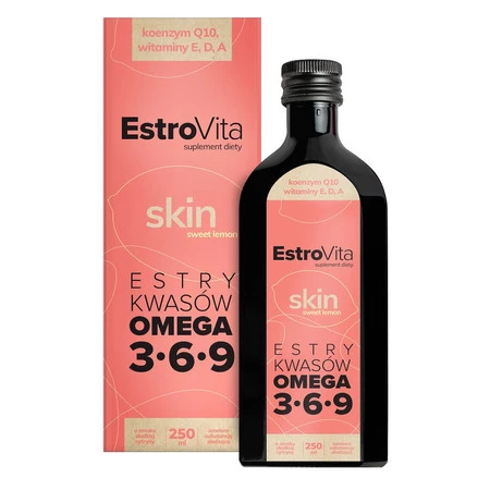 EstroVita Skin Omega 3-6-9 dla kobiet 250 ml smak lemon