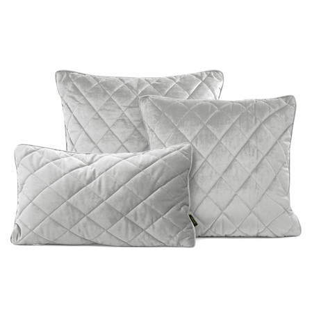 POSZEWKA VELVET 27 45 X 45 CM SREBRNY