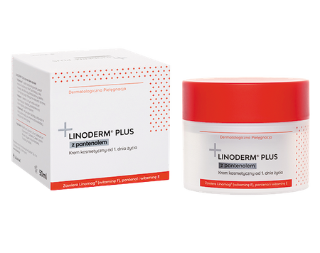 Ziołolek − Linoderm Plus, krem z pantenolem − 50 ml