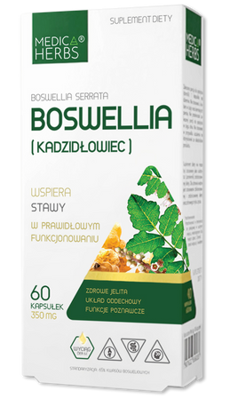 Medica Herbs Boswellia Kadzidłowiec 350mg na wsparcie stawów 60 kaps.