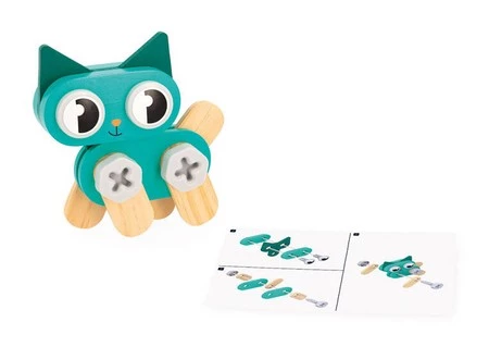 Janod Drewniane zwierzątka do składania Brico'Kids 3+