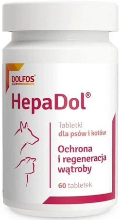DOLFOS HepaDol wsparcie wątroby psów i kotów 60szt