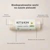 Kit & Kin, Biodegradowalne i bezzapachowe worki na zużyte pieluszki, 60 szt.