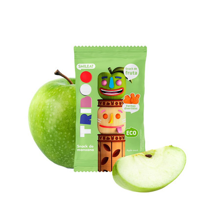 Smileat Triboo, BIO Sminolas, Żelki owocowe bez cukru Jabłko, 25g