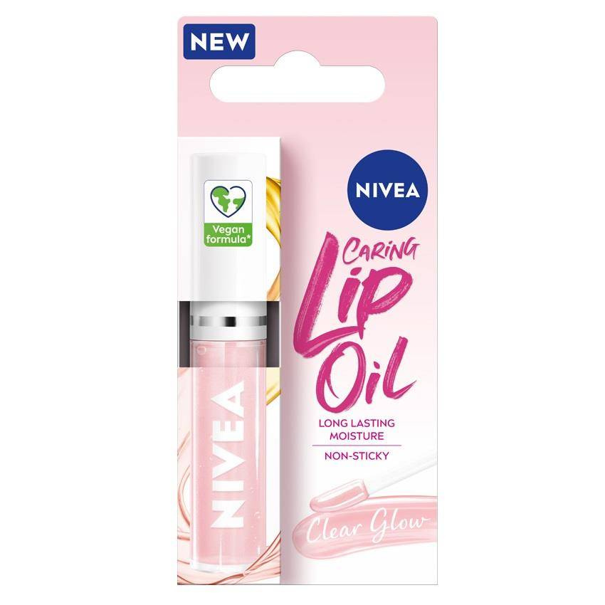 Caring Lip Oil pielęgnujący olejek do ust Clear Glow 5.5 ml