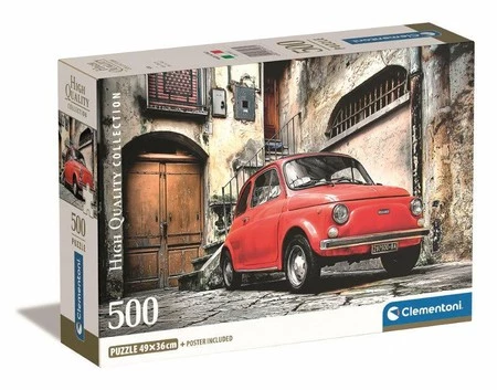 Clementoni Puzzle 500el Compact Fiat 500 35537