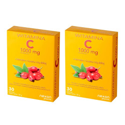 Zestaw: 2x Nexon Pharma Witamina C 1000 mg, 30 kaps