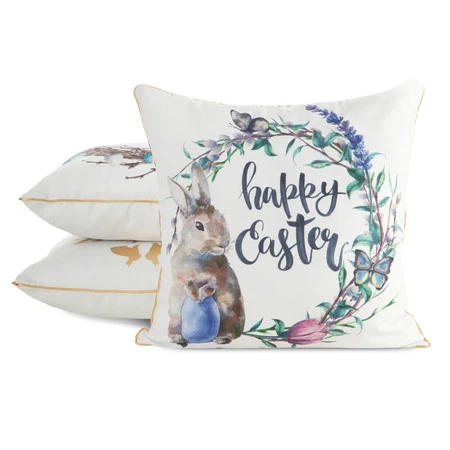 Poszewka Wiosna 52 45 x 45 cm, Biały