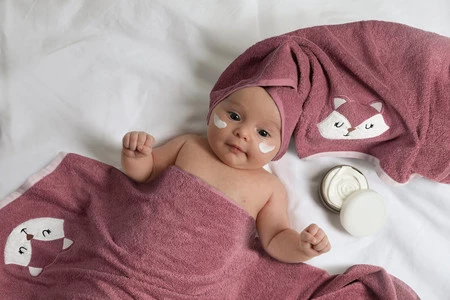 Ręcznik Dziecięcy Baby70 100 x 100 cm, Różowy