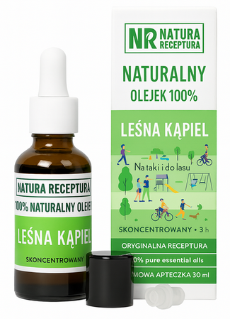 Olejek naturalny Leśna kąpiel 30ml pipeta + aplikator w kulce NATURA RECEPTURA