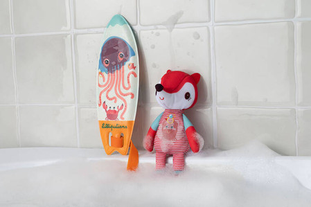 LILLIPUTIENS Magiczna przytulanka do kąpieli surfer Lisiczka Alice 12 m+