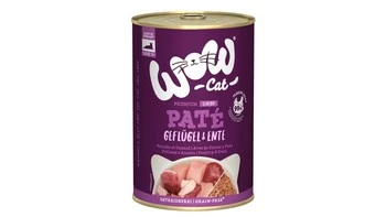 Zestaw 10x WOW CAT Senior Geflugel Ente - drób z kaczką dla kota seniora (400g)