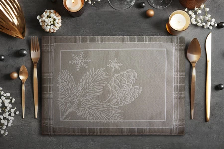 Podkładka gobelinowa rozm.: 35 x 45 cm, kolor: ciemnobeżowy