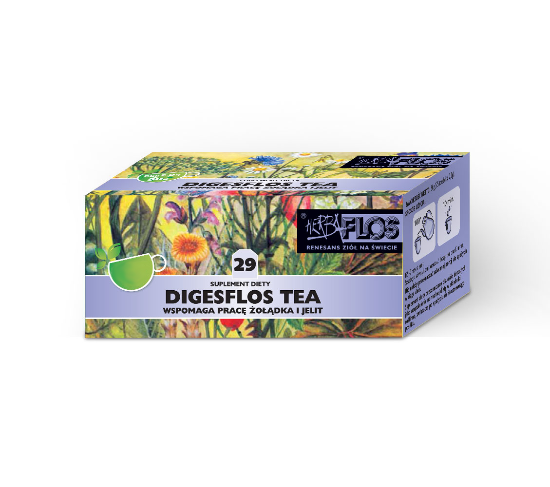 29 Digesflos TEA fix 20*2g - żołądek/jelita HERBA-FLOS - Nabea.pl