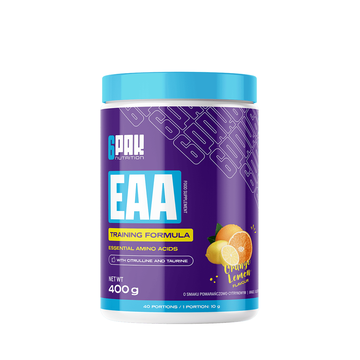6PAK EAA 400g JAR ORANGE-LEMON - Nabea.pl