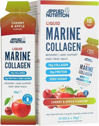 Applied Nutrition Liquid Marine Collagen Płynny Kolagen Morski 10 x 30g smak wiśnia jabłko