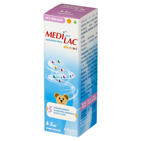 Nexon Mediprolac Dla Dzieci Krople Doustne - probbiotyk 5ml
