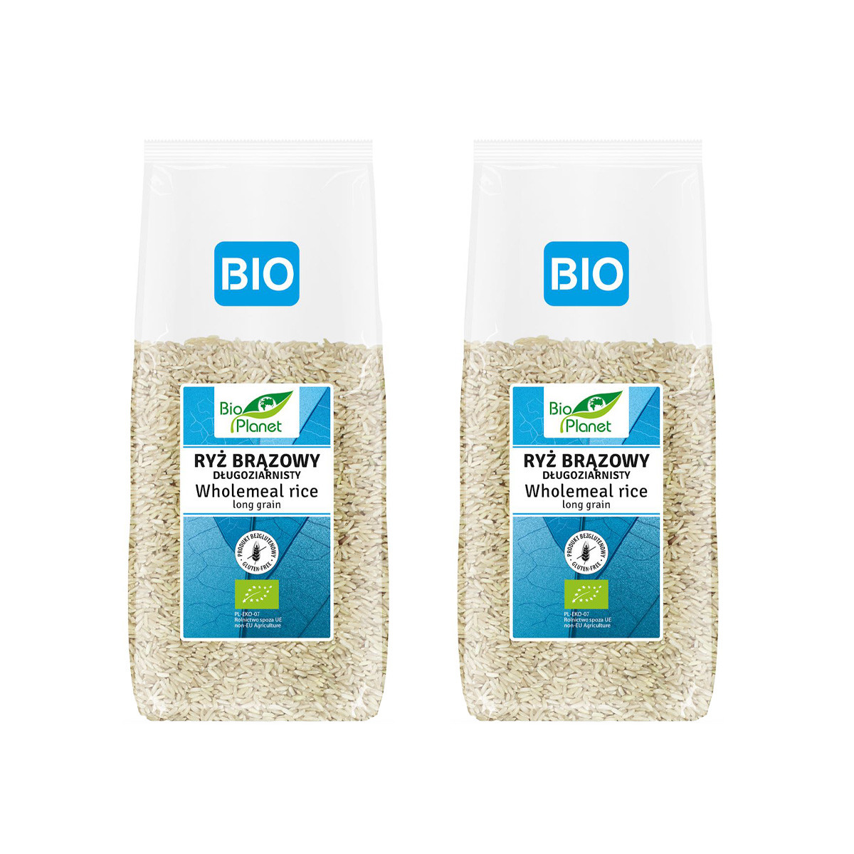 Zestaw 2x Bio Planet − Ryż brązowy długoziarnisty − 1 kg - Nabea.pl