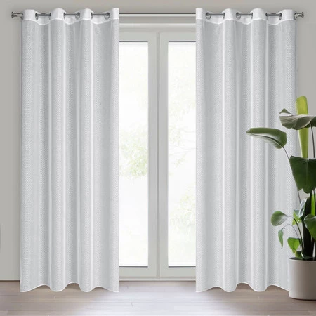 FIRANA GOTOWA LOARA 140 X 250 CM BIAŁY