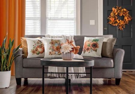 POSZEWKA SIBEL 45 X 45 CM SZAROBEŻOWY