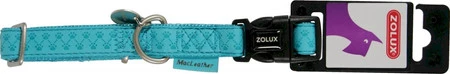 ZOLUX Obroża regulowana Mac Leather Turkusowa 20mm