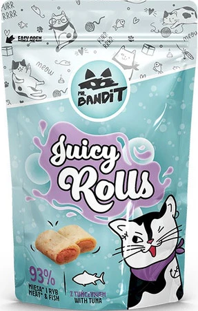 MR.BANDIT Juicy Rolls Krokieciki z Tuńczykiem dla kota 40g