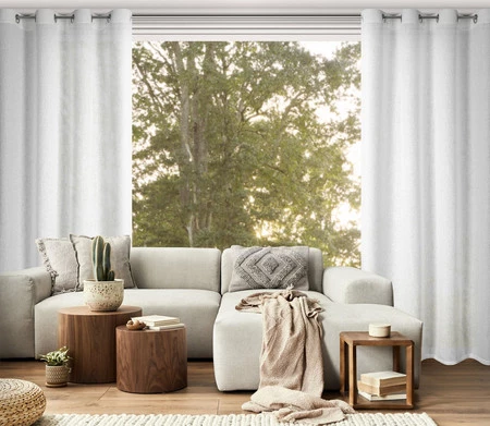 ZASŁONA GOTOWA ESSI 140 X 250 CM BIAŁY