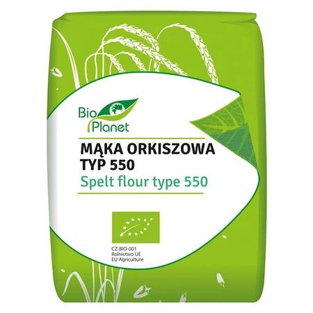 BIO PLANET Mąka orkiszowa typ 550 BIO 1kg