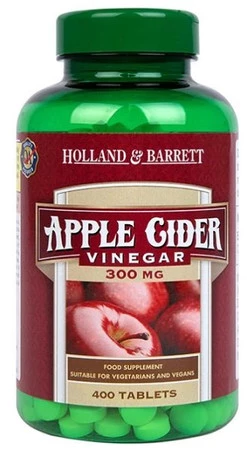 Holland & Barrett Apple Cider Vinegar 300 mg Ocet Jabłkowy 400 tabl.