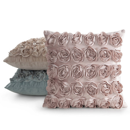 Poszewka MH/P/ROSES/1/BEŻ 45X45 VELVET