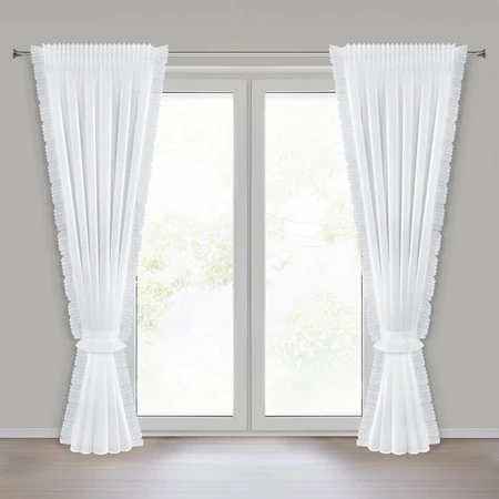 FIRANA GOTOWA KAREN NA TAŚMIE 140 X 270 CM BIAŁY