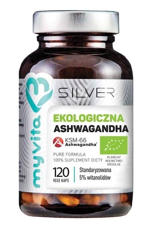 SILVER Ashwagandha KSM-66 BIO, 120kaps. MyVita