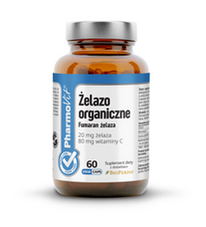 PHARMOVIT Żelazo 20 mg na wsparcie funkcji poznawczych 60 kaps.