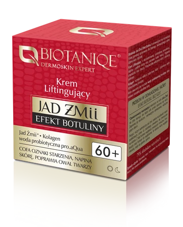 Zestaw Biotaniqe Jad Żmii Efekt Botuliny, krem przecizmarszczokowy 60+ 50ml, krem pod oczy 20ml