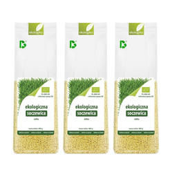 Zestaw: 3x Soczewica żółta BIO 400 g