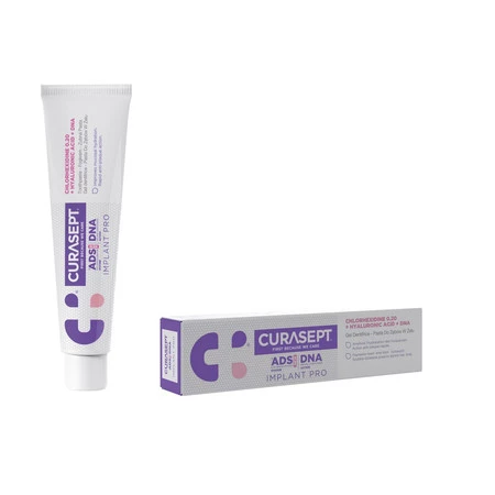 CURASEPT PASTA D/ZĘBÓW 0.20% + DNA + KWAS HIALURONOWY ADS720 (FIOLET) - REGENERATING (IMPLANT)