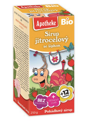 APOTHEKE SYROP DLA DZIECI Z BABKI LANCETOWATEJ I DZIKIEJ RÓŻY PO 1 ROKU ŻYCIA BIO 250 g