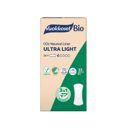 Vuokkoset BIO, ULTRA LIGHT, Cienkie wkładki higieniczne, 24 szt.