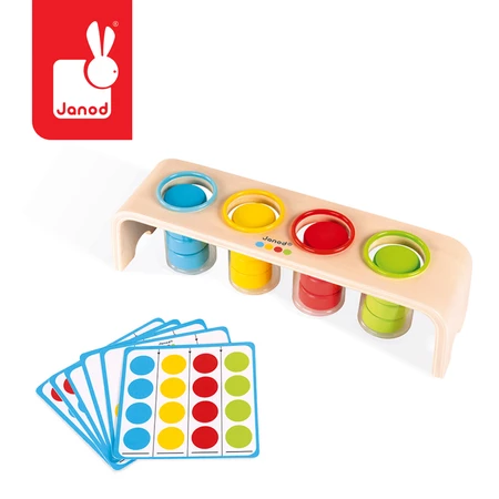 Janod Drewniana układanka Sortowanie kolorów Essentiel