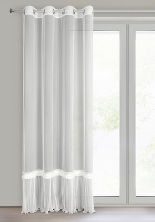 FIRANA GOTOWA MEGAN 140 X 250 CM BIAŁY