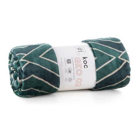 KOC D91 GEO 02 150 X 200 CM ZIELONY