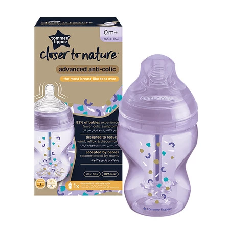 Closer To Nature Advanced Anti-Colic butelka antykolkowa 3m+ Girl 260ml