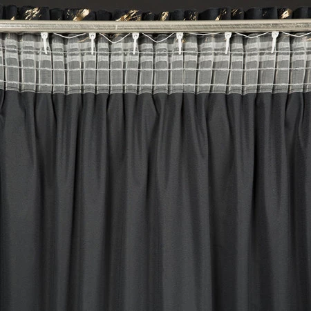 ZASŁONA GOTOWA MOLLY NA TAŚMIE 140 X 270 CM CZARNY