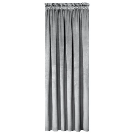 ZASŁONA GOTOWA MELANIE NA TAŚMIE 140 X 270 CM SZARY
