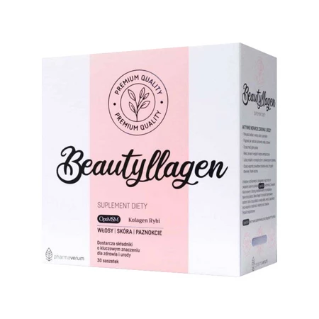 Pharmaverum Beautyllagen Kolagen włosy skóra 30 saszetek