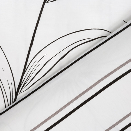 Komplet pościeli satynowej Spring 33, 220 x 200 cm, Biały